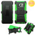 ASMYNA Black/Green Advanced Armor Stand Protector Cover w/ Holster  for Galaxy S6 edge Plus