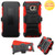 ASMYNA Black/Red Advanced Armor Stand Protector Cover w/ Holster  for G935 (Galaxy S7 Edge)