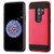 ASMYNA Red/Black Brushed Hybrid Case for Galaxy S9 Plus