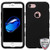 MyBat Rubberized TUFF Hybrid Case for Apple iPhone SE2/8/7 - Black/Black