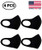 unik Cloth Face Covers  Economy Pack of 4  Thin Breathable Single Layer  Washable  Reusable Mask  Unisex  Laser Cut - Black unik mask