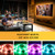 Bason TV LED Backlight  6.56ft Led Lights for TV 32-58 inch  USB Led Strip Game Light with 4096 DIY Colors Remote Control  TV Lights Behind for Room Decor  TV Bias Light Kit.