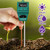 Fosmon Soil pH Tester - 3 in 1 Measure Soil pH Level  Moisture Content  Light Amount Soil Test Kit for Indoor Outdoor Plants  Flowers  Vegetable Gardens and Lawns