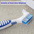 4 Pcs Denture Brushes with Double Sided Denture Cleaning Brush Heads for Denture Care