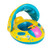 Jellydog Toy Baby Swimming Float  Baby Pool Float with Canopy  Inflatable Infant Pool Swimming Boat with Sunshade  Babies Swimming Float  Baby Pool Toy