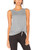 Bestisun Womens Cropped Workout Tops Yoga Workout Clothes Crop Yoga Tank Tops Pilates Exercise Gym Tops Sexy Dance Gym Shirts Activewear Gray M