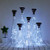 Decorman 10 Pack Solar Wine Bottle Lights 20 LEDs Waterproof Fairy Cork String Silver Wire Craft Lights for Party, Wedding, Christmas, Holiday, Garden, Patio or Table Decor