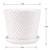 Plant Pots - 5.5 Inch Cylinder Ceramic Planters with Connected Saucer, Pots for Succuelnt and Little Snake Plants, Set of 4, White