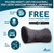 Neck Pillow Headrest Support Cushion - Clinical Grade Memory Foam for Chairs  Recliners  Driving Bucket Seats (Storm Gray)