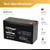 ExpertPower 12v 7ah Rechargeable Sealed Lead Acid Battery