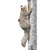 WHAT ON EARTH Outdoor Hand Painted Squirrel Tree Climber Sculpture - Fun Garden Statue