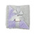 MEG Original Lavender & Gray Minky Dot Baby Girl Blanket