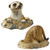 Design Toscano Kalahari Meerkat Garden Animal Statues, 10 Inch, Set of Two Into and Out of, Polyresin, Full Color