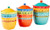 Certified International 3 Piece Valencia Canister Set  Multicolor