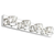 Aipsun 4 Lights Crystal Vanity Lights Over Mirror Modern Vanity Lights for Bathroom LED Light Fixtures White Light