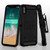 Asmyna Kinetic Hybrid Case with Holster for iPhone XS Max - Black/Black