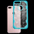 ASMYNA Chali-Polygon Hybrid Case for iPhone 8/7 Plus - Transparent Clear/Light Blue