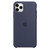 Original Apple Silicone Case for iPhone 11 Pro Max - Midnight Blue