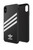 Adidas Samba Case for Apple iPhone Xs Max - Black with White Stripes