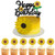 Sunflower Cake Decorations for Baby Shower  Glitter Sunflower Happy Birthday Cake Topper for 1st Girl Boy Sunflower Birthday Party Decor  Sunflower Theme Party Decoration (1 x Sunflower cake topper & 6 x Sunflower cupcake toppers)