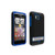HTC Thunderbolt 6400 Double Cover Case (Black / Blue) (Bulk Packaging)