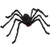 Halloween Giant Spider 4.9 Ft Black Soft Hairy Scary Spider for Halloween Outdoor Yard & Indoor Decoration