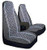 Allison 67-1917GRY Gray Diamond Back 60/40 Split Truck Seat Cover ( Pack of 2)