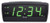 Equity by La Crosse 30229 LED Digital Alarm Clock  0.9-Inch  Green