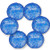 Round Hot & Cold Gel Bead Ice Packs - Heat & Ice Therapy 6 PACK - Small Flexible
