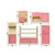 6 Set Dollhouse Furniture Kid Toy Bathroom Kid Room Bedroom Kitchen Living Room Dinning Room Set