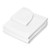 Saloniture 3-Piece Microfiber Massage Table Sheet Set - Premium Facial Bed Cover - Includes Flat and Fitted Sheets with Face Cradle Cover - White