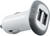 Ventev dash 224 Dual USB Car Charger 2.4A - Universal Car Charger - White