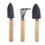 3-Piece Mini Garden Plant Tools Sets, Small Shovel Rake Spade Wood Handle for Loose Succulents Potted Flower Seedling Soil Garden Tool Sets