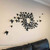 24pcs 3D Butterfly Removable Mural Stickers Wall Stickers Decal for Home and Room Decoration (Black)