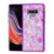 ASMYNA Electroplating Purple Flamingo Land (Transparent Clear) Full Glitter Hybrid Protector Cover for Galaxy Note 9