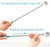 (4-Pack) Telescoping Back Scratcher   LEMENG Portable Extendable Telescopic Bear Claws Metal Back Scratchers - Hand Massager Backslap with Rubber Handles