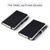 (2 Pack) Pocket Notebook Small Hardcover Note Book 3" x 5.5"  Mini Ruled Lined Journal  Leather Cover  with Pen Holder  Page Marker Ribbons  Inner Pockets  Black