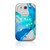 5 Pack -White Diamonds Case for Samsung Galaxy S3 i9300 (Blue Liquids)