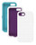 5 Pack -Ventev - Coregridx Combo Pack for Apple iPhone 5 - White Gel with Aqua & Purple Shells
