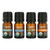 Cliganic  Essential Oils  Aromatherapy Set  4 Piece Set