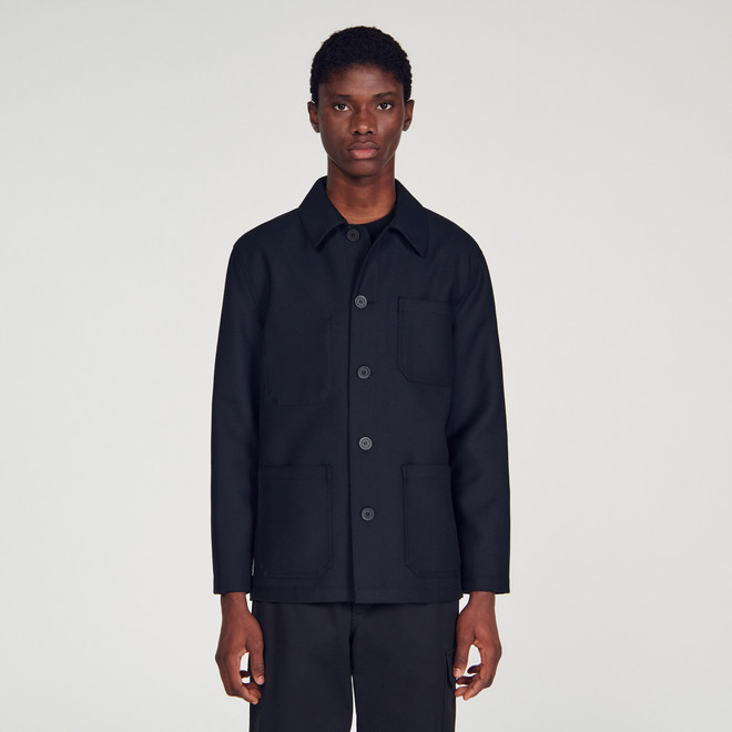 Worker woven jacket - Navy