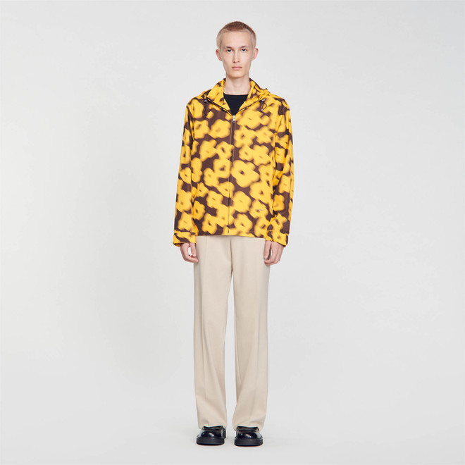 Floral print jacket - Yellow