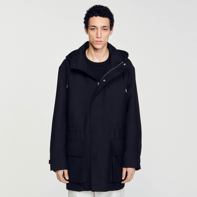 Technical Fabric Parka - Black