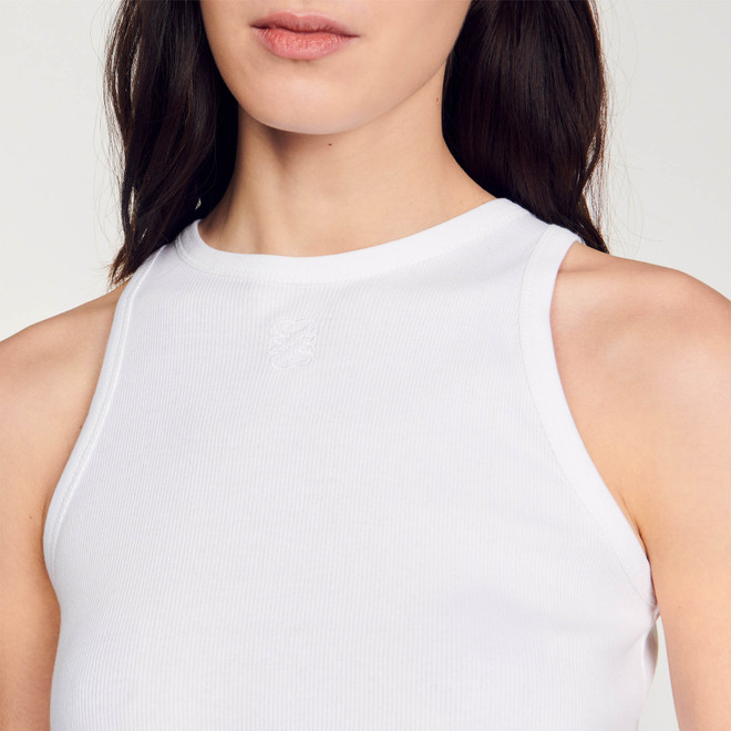 Logo singlet - White