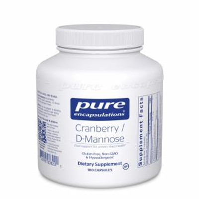 Pure Encapsulations Cranberry/D-Mannose 180 capsules