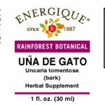 Energique UNA DE GATO 1 oz Rainforest Botanical Herbal