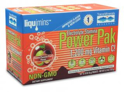 Trace Minerals Electrolyte Stamina Power Pak Non GMO Guava 30 Packets