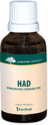 Genestra HAD Adrenal Drops 1 fl oz (30 ml)