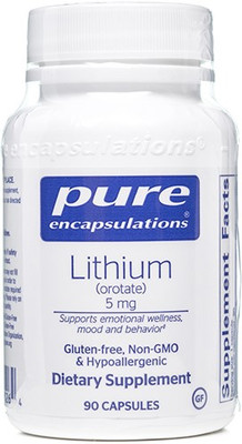 Pure Encapsulations Lithium (orotate) 1 mg 90 capsules