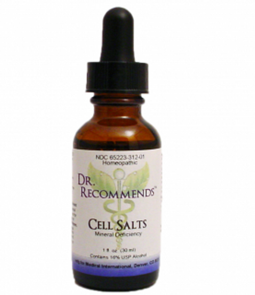 Dr. Recommends Cell Salts (6X, 12X) 1 oz